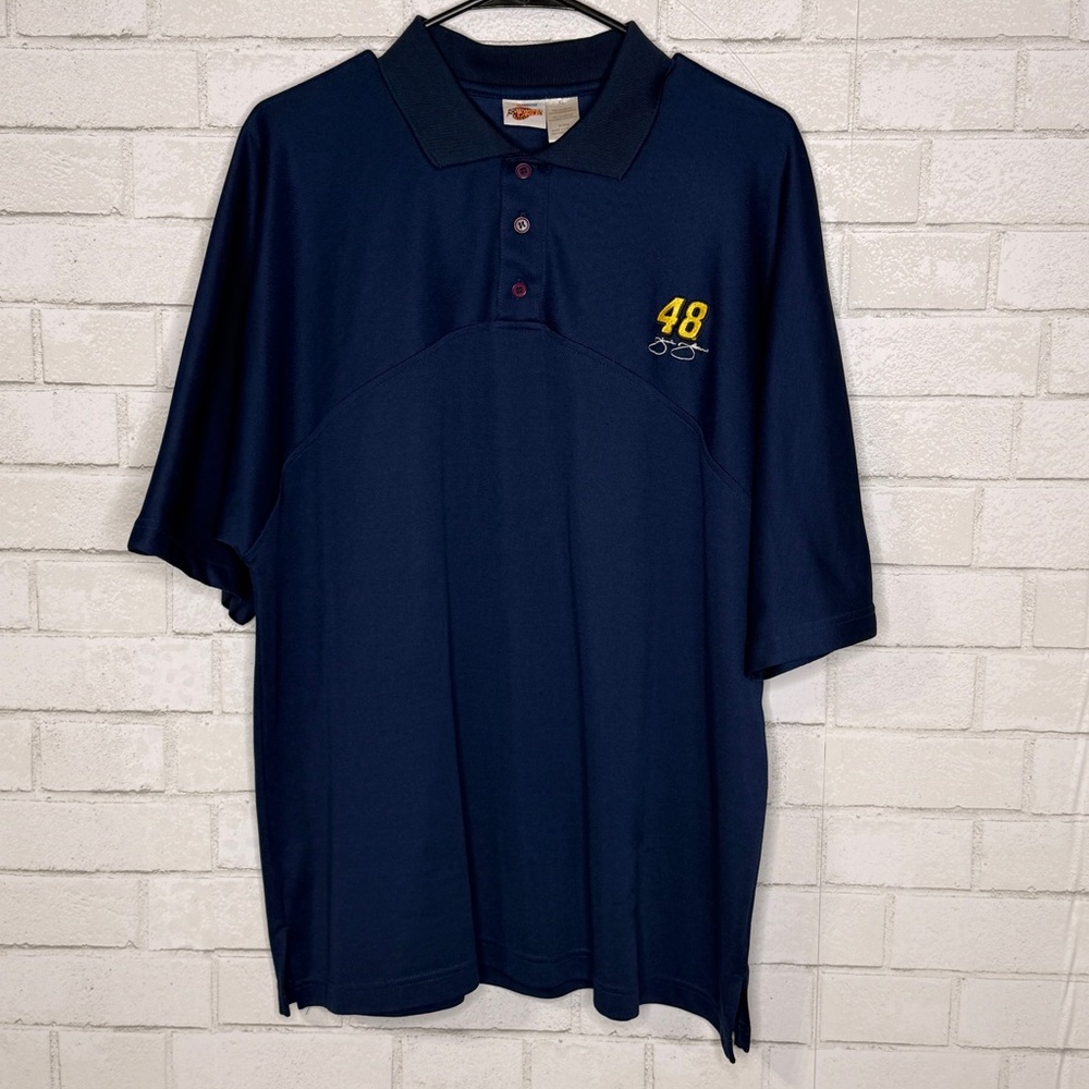 Mens XL Jimmie Johnson #48 Lowe’s NASCAR Polo Shirt Vintage Racing